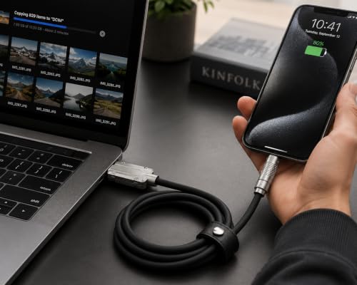 Image of 120W Type C to USB A Fast Charging Cable | Silicone Type C Data Cable