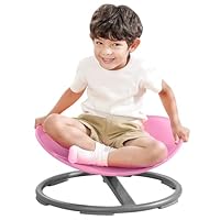 BABAMU Sensory Chair for Kids Autism Sensory Products Sit and Spin Autism Toys Spinning Swivel Chair Training Body Coordination (Pink)