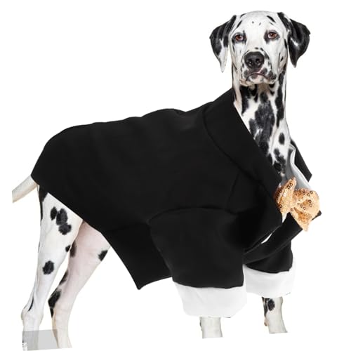 Conjunto formal para perro tuxedo con moño negro miniatura 5