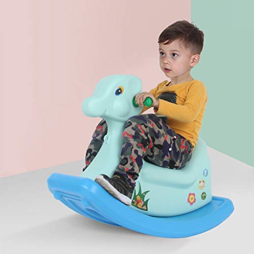 Schaukelpferd Kunststoff Indoor Kinderspielzeug Männer Und Frauen Musik Schaukelstuhl Baby 1-2-3 Einjahresgeschenk… – Bild 4