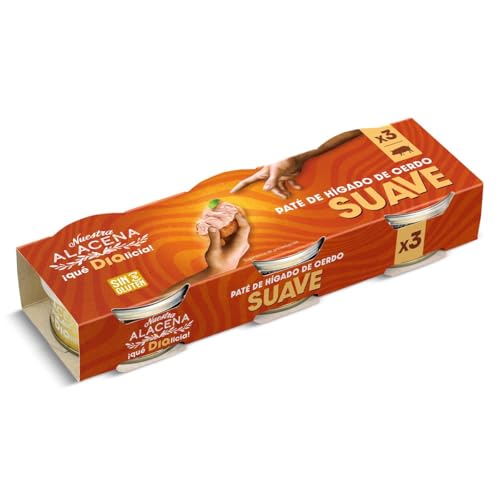Paté de cerdo suave Nuestra Alacena de Dia pack 3 x 75 g