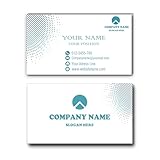 Tarjetas de visita personalizadas con logotipo/foto para pequeñas empresas (2 x 3.5 pulgadas)