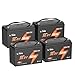 LiTime 4 Pack 36V 50Ah TM LiFePO4 Battery with Low Temp Protection, Deep Cycle Rechargeable Lithium Battery Group31, Up to 15000 Cycles, Perfect for Trolling Motors,Yacht,Boats,Marine,RV,Home