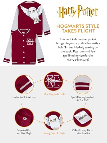 Harry Potter Jacket, Hogwarts Boys Jacket, Cotton Bomber Jackets For Boys, Hogwarts Kids Varsity Jackets4
