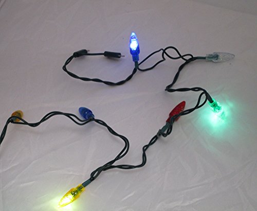 Preisvergleich Produktbild LED Handy Ladekabel 8 bunte LED-Lichter Lichterketten-Ladekabel Kabel 86210