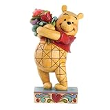 Enesco Disney Traditions by Jim Shore Winnie the Pooh with Flowers Figurine, 6.375-Inch
