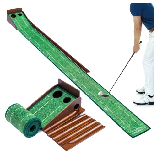 Image of Putting Green Indoor, 9.8 FT Golf Mat Automatic Ball Return