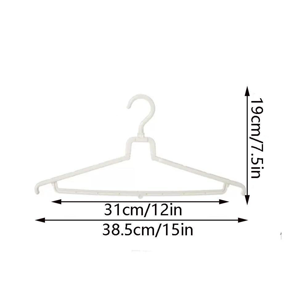 Perchas ahorradoras de Espacio, Perchas de plástico, Perchas Plegables portátiles para el hogar y Viajes, súper organizadoras Que ahorran Espacio para Balcones, Patios y armarios.(3)