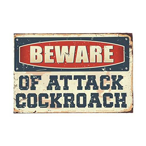 Drapeaux amusants Beware of Attack pour une décoration de chambre d'étudiant originale