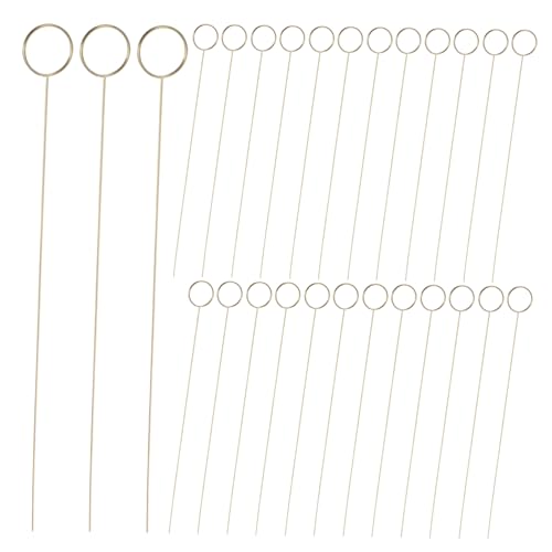 Ipetboom 30Pcs Gold Floral Pick Card Holder Clips Metal Wire Table Number and Photo Memo Holders for Wedding and Birthday Party Decorations Lightweight and Stylish Design