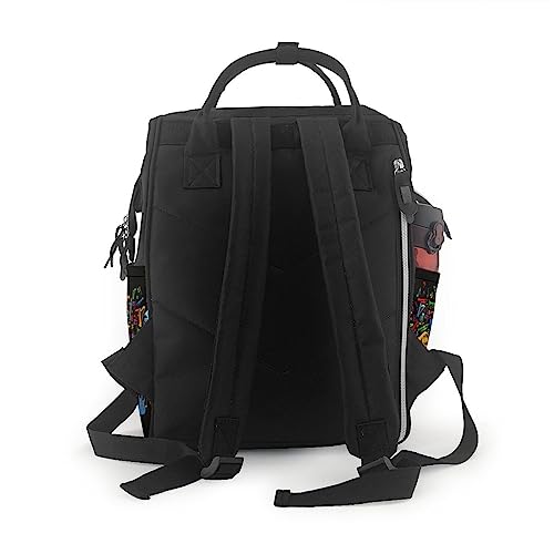 Sac à dos imprimé instruments de musique pour ordinateur et cours