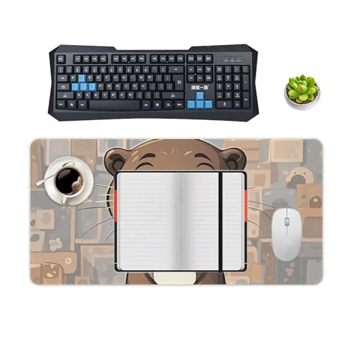 Mouse Pad Cartoon Cute Otter Grande 60 x 30 cm Antideslizante miniatura 4