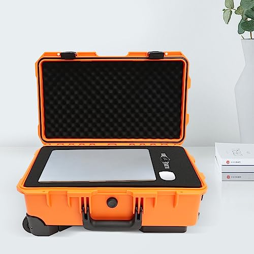 Ginelm 22\" Protective Camera Case, Roller Camera Dry Storage Box, Hard Cameras Cases with Foam, All Weather IP67 Waterproof Transport, Load-bearing Capacity 110 lbs