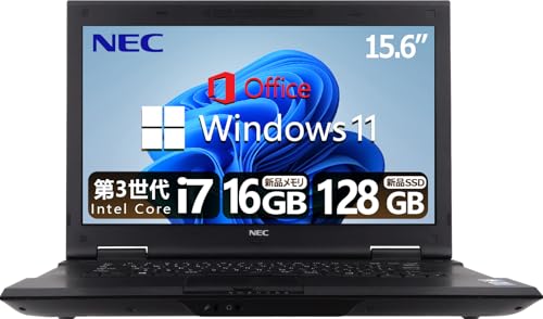 �y�����ςݕi�z �yCPU:��3����Core-i7����+�e���L�[�t��(�O�t��or����)�zNEC VK�V���[�Y ��MS & Office2019&�ŐVWindows11 Pro/15.6�C���`/WiFi/HDMI/�����p�t�H�[�}���X/�m�[�g�p�\�R�� (5)��3