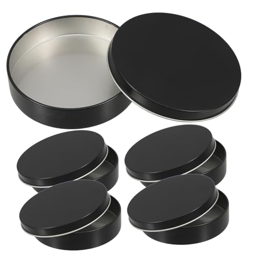 KOCKSHION Caja De Hojalata Para Almacenar Dulces 6 Unidades De Moldes De Galletas De Azúcar Recipientes Redondos Vacíos Para Fiestas