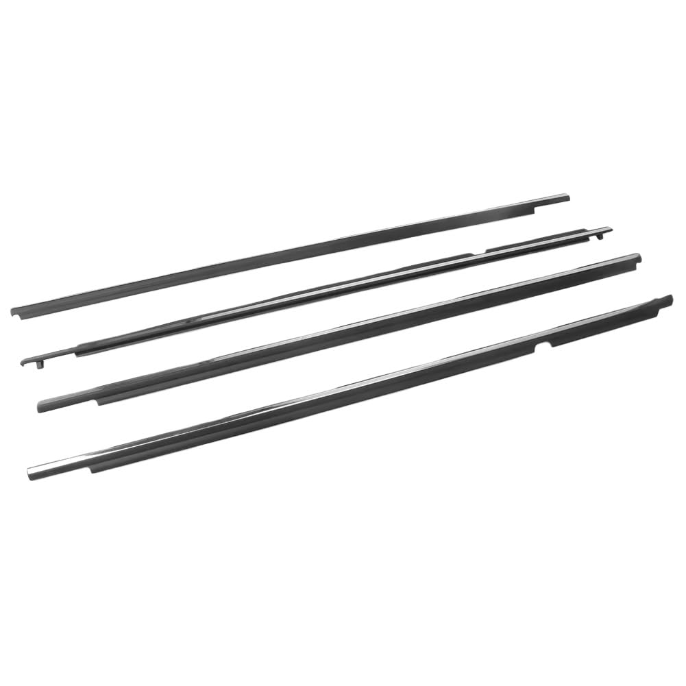 Car Window Weather Strip 4pcs Chrome Car Weatherstrip Door Belt Molding Weatherstrips for Corolla 2009-2012