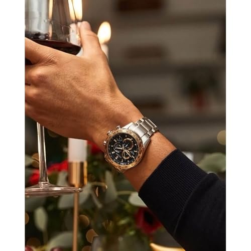 Image of Citizen Men's Eco-Drive PCAT Blue Dial Two-Tone Watch | 43mm | CB5916-59L