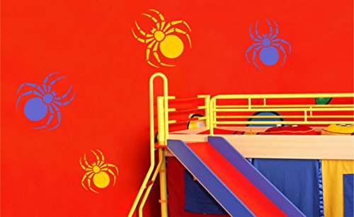 Spider Stencil - 7 x 7.5cm (M) - Reusable Halloween Animal Insect Bug Wall Stencil Template - Image 4