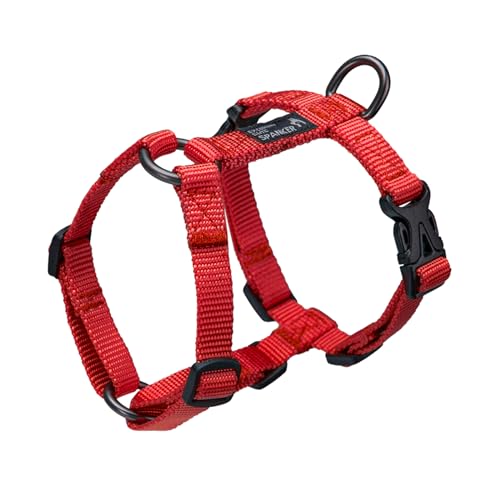 EXCELLENT ELITE SPANKER Adjustable Cat Harness No Pull Kitten Harness Nylon Easy Pet Harness for Small Kitten & Dogs Walking Hiking Green Red Purple(RED)