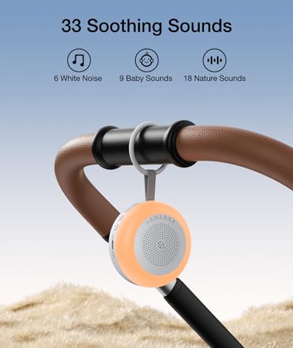 Leicex B51 Portable Sound Machine For Baby,Leicex White Noise Machine,33 Soothing Sound 10 Colors Night Light Sleep Machine thumb #2