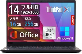Windowsノート本体 #024 Lenovo ThinkPad X1 Carbon Gen 8 i7 ThinkPad X1 Carbon Gen 8 Core i7・16GBメモリー・512GB SSD