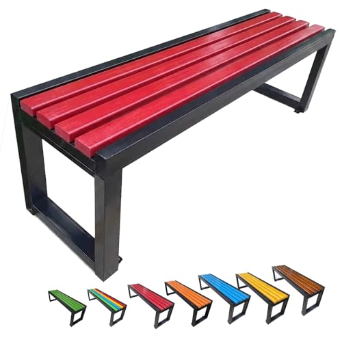 Banc de parc en métal durable et banquette deux places de porche