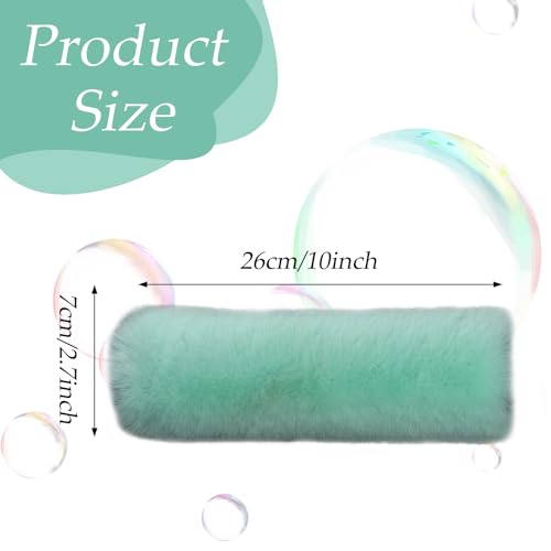 Image of JXJKMMN 4-Pack Soft Plush Seatbelt Covers for Kids,Carseat Shoulder Padding Car Stroller Strap Cover Driving Protection Strap Cover Seat Belt Cushions Pads for Boys Girls (Light Green)
