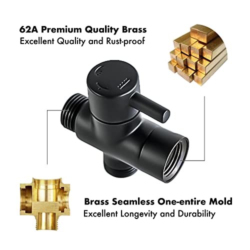 Black - Enema Kit For Colon Cleansing - Enema Shower Attachment - Douche Kit - Colon Cleansing Nozzle - Colonic Irrigation Home Kit - Complete 9 Pieces Set For Men And Women - Easy To Install #TOP4