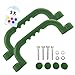 GO!elements Haltegriff und Spielhaus Zubehör Outdoor | Klettergriffe Kinder Outdoor | Haltegriffe Spielturm oder Baumhaus Zubehör inkl. Befestigungsmaterial | Paarweise (2 Stück), Farbe: Grün