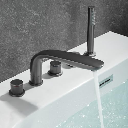 Mitigeur de douche à double levier noir pour une salle de bain moderne