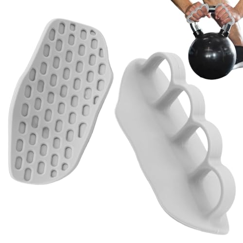 Proberos® 1 Pair Weight Lifting Grips with Non-Skid Rubber Pads & 4 Finger Loops, Anti-Slip Palm Protectors for Deadlifts, Pull-Ups, Rows, Gym Hand Grip Strengtheners, Universal Fit for Men & Women