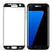 G.D.SMITH 3D Curved Full Coverage HD Clear Tempered Glass Screen Protector for Samsung Galaxy S7 Edge (Black)