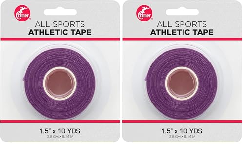 Image of Cramer Team Color Athletic Tape, Easy Tear Tape for Ankle, Wrist, & Injury Taping, Protect & Prevent Injuries, Promote Healing, Athletic Training Supplies, 1.5 inch X 10 Yard Roll, Colored AT Tape