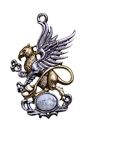 Preisvergleich Produktbild Briar Gryffin's Egg für Arkan-Fähigkeit, Bestiär-Anhänger mit Samtbeutel