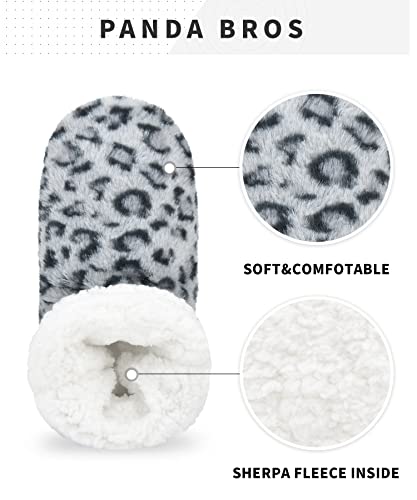 Image of Panda Bros Women's Bootie Slipper Socks, Non-Slip Gripper House Socks