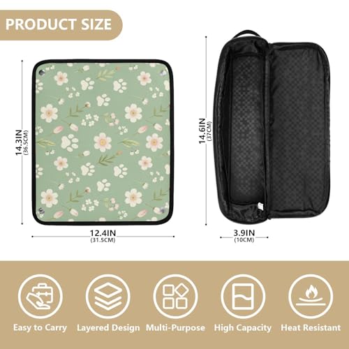 Bolsa de viaje para herramientas de cabello con tapete resistente al calor miniatura 4