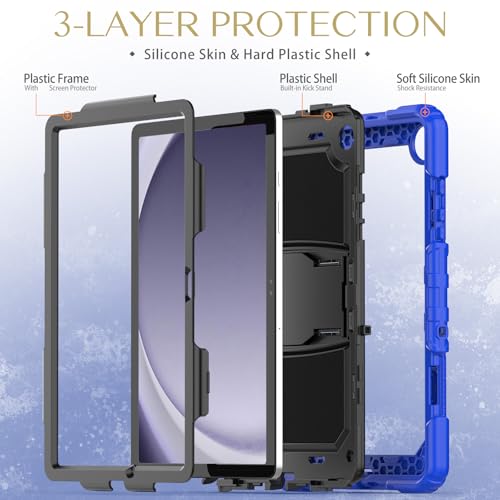 Coque antichoc Samsung Galaxy Tab A9 Plus protection écran et bandoulière robuste - 2