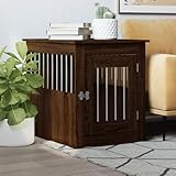 Este mueble de jaula para perros sirve como jaula para perros y mesa auxiliar, es un complemento práctico y llamativo para tu salón.