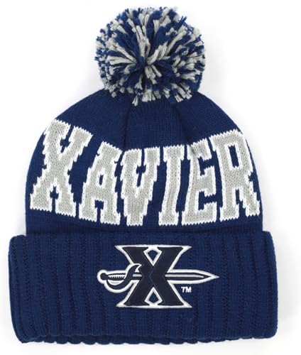 Big Boy Xavier Mustkatiers S255 Beanie with Ball [Navy Blue] - ID#69029
