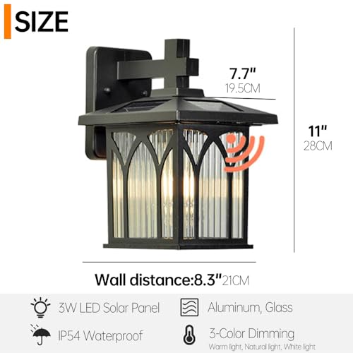 Aplique solar impermeable contra la lluvia para iluminar la puerta delantera 4