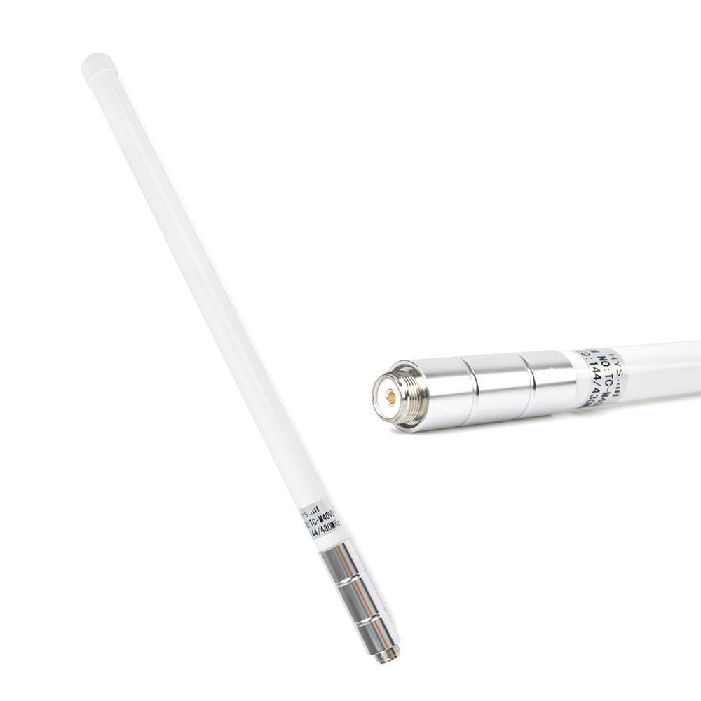 HYS Amateur SO239 Antenna dual band da 43 cm (17") con VHF 144 e UHF 430 MHz per dispositivi radio mobili