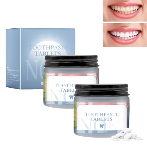 Nobs Toothpaste Tablets - 2 Boxes Hydroxyapatite, Environmentally Friendly and Travel-Friendly