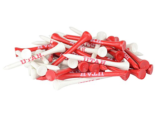 Team Golf NCAA Utah Utes Golf Tees 50 Pack, 2-3/4