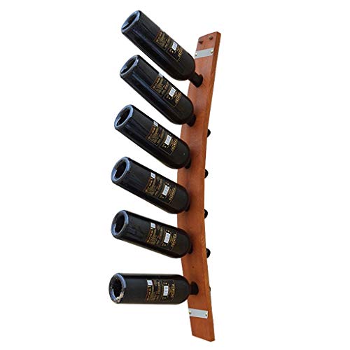 Soporte para 6 botellas de vino de madera apilable