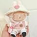 Clothes for Labubu, Five-Piece Set (No Doll), for 17cm Dolls, Including Clothes, Hats, Pants,Shoes, Glasses,Hairpins, Cameras，Dolls Accessories (Five Piece Pink)