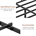 DIIYIV Twin Bed Frame-Classic Metal Platform Bed Frame,Mattress Foundation with Steel Slat Support,Under Foundation Storage,No Box Spring Needed, Easy Assembly, Twin Size