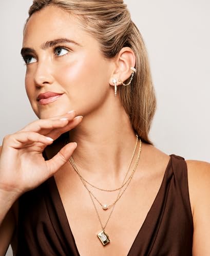 Emily in Paris Gold-plated Pavé Camera Pendant Necklace, 16" + 3" extender3