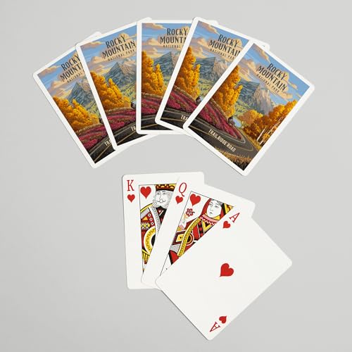 Baraja de poker Lantern Press Rocky Mountain 52 cartas miniatura 7