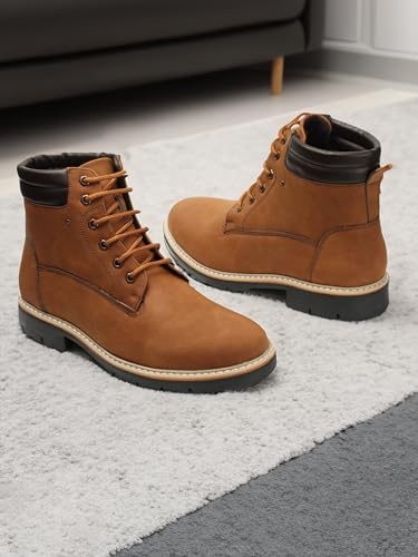 Image of Carlton London Men's Premium Lace-Up Combat Boots