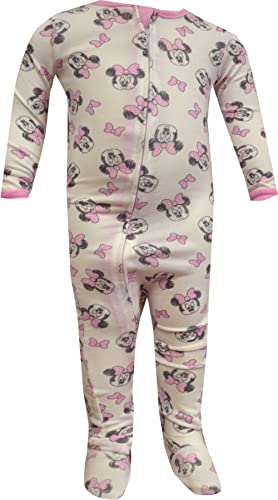 Komar Kids Girls' Disney Baby Minnie Mouse Ultra Soft Infant Onesie Sleeper2